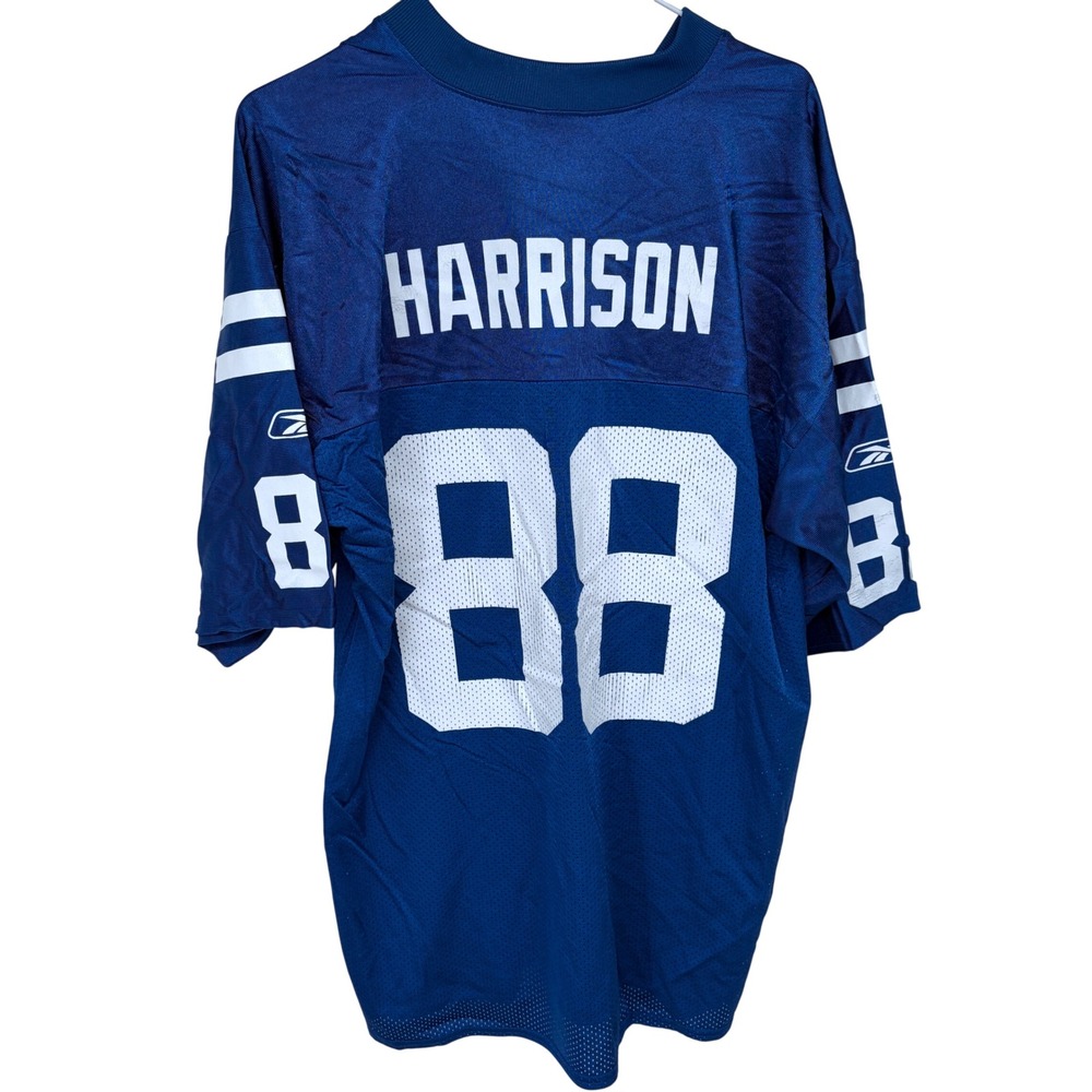 Blue Reebok Marvin Harrison #88 Indianapolis Colts Football Jersey Large NFL